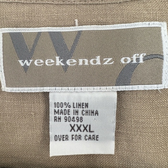 Weekendz men’s Linen Shirt, XXXL - Picture 4 of 15